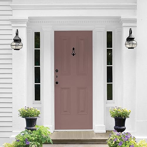 Glidden Total Exterior Paint & Primer All-in-One, Oakwood Brown/Red, Semi-Gloss, 1 Gallon - color: Oakwood Brown, size: 128 Fl Oz (Pack of 1)