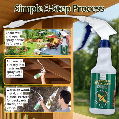 Donaldson Farms Carpenter Bee Spray for Sheds, Decks & Outdoor Wood, 16 oz - size: 16 0z - Carpenter Bee Spray