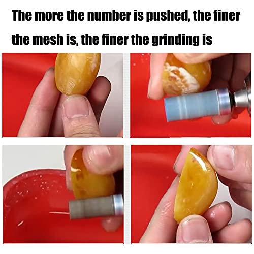 Utoolmart Sandpaper Sticks Cylinder Abrasive Polishing Grinding Mounted Point 400 Grits 2 Pcs - size: 400