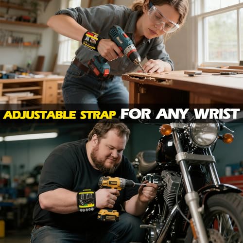 PPRAFDD Magnetic Wristband for Tools, Gift for Men Stocking Stuffers