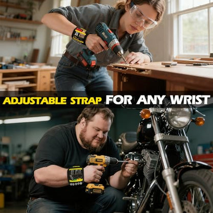PPRAFDD Magnetic Wristband for Tools, Gift for Men Stocking Stuffers