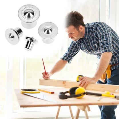 QWORK Dowel and Tenon Center Transfer Plugs, Doweling Centering Pins for Woodworking, Sizes 1/4", 5/16", 3/8", 1/2"