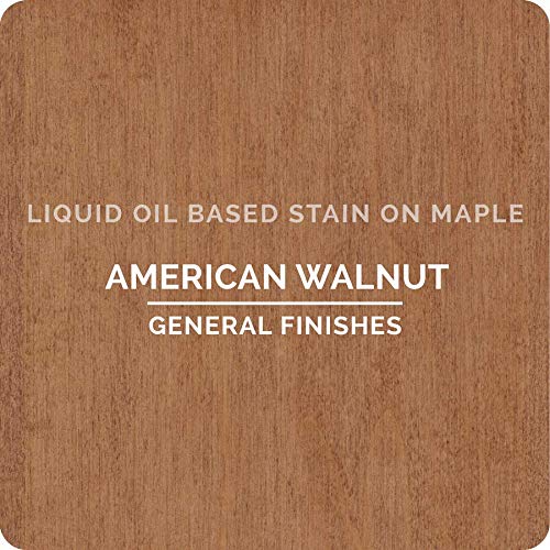 General Finishes Oil Based Penetrating Wood Stain, 1 Quart, American Walnut - color: American Walnut, size: 1 Quart