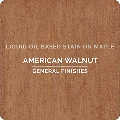 General Finishes Oil Based Penetrating Wood Stain, 1 Quart, American Walnut - color: American Walnut, size: 1 Quart