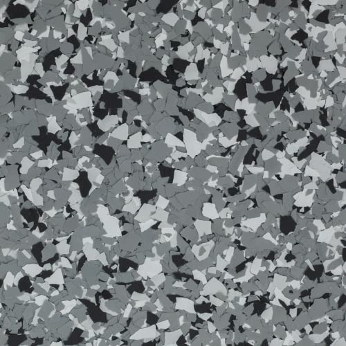 colored epoxies 40 LB Decorative Vinyl Flakes for Epoxy Garage Floors - color: Wombat Flake