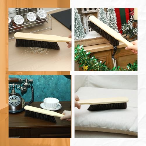 Tioncy 16 Pieces Wooden Dust Brush Bulk Hand Broom Bench Brush