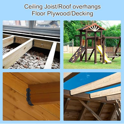 16 Pcs 2"x 6" Joist Hanger|Q235B Steel Face Mount Joist Hangers - size: 16 Pcs, style: 2"x 6"