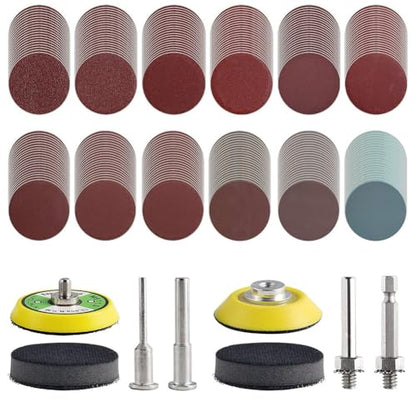 244Pack 2inch Sanding Discs Pad Variety Kit - style: Professional Master Kit
