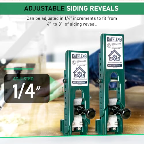 Siding Installation Tools, Siding Mounting Kit for Use with 5/16-Inch Fiber Cement Sidings, Lap Tools Gauge with Adjustable Reveals, Polycarbonate Body, 2 Pack - size: 5/16-Inch Thickness, style: Polycarbonate Body