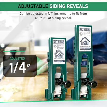 Siding Installation Tools, Siding Mounting Kit for Use with 5/16-Inch Fiber Cement Sidings, Lap Tools Gauge with Adjustable Reveals, Polycarbonate Body, 2 Pack - size: 5/16-Inch Thickness, style: Polycarbonate Body