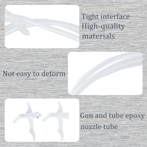 Spray Foam Nozzles, 6.56 Foot Length,1-Pack Replacement Tubes for Expansion Foam and 15 Tips,Caulking Suitable for DIY Spray Painting,Gun style - size: 6.56 Foot