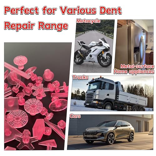 Dent Remover Tool for Car with 100W Glue Gun & Reflector Board Kit, Slide Hammer, Bridge Puller, Mini Suction Cup Dent Puller, Stainless Steel, Alloy, for Motorcycle, Washing Machine, Fridges - size: Paintless Dent Repair Kit-A