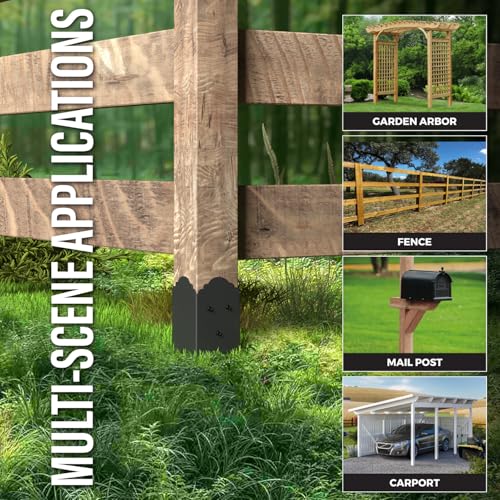 8 Pack 36"x4"x4" Heavy Duty Fence Post Anchor Ground Spike (S6)