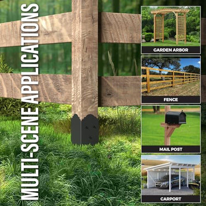8 Pack 36"x4"x4" Heavy Duty Fence Post Anchor Ground Spike (S6)