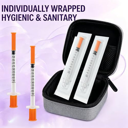 0.5ml/cc 31Gauge 5/16'' ,100 Pack, Disposable Individually Wrapped - size: 0.5ml/cc 31G 5/16"