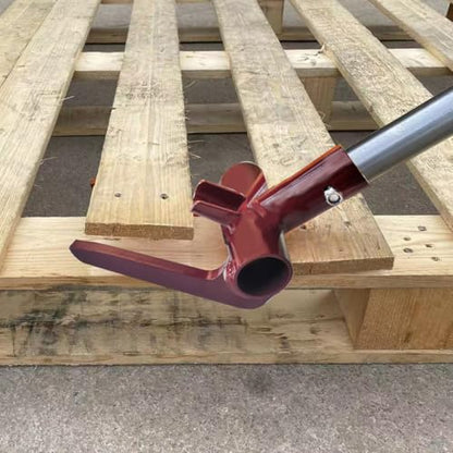 Pallet Buster Tool Pallet Breaker Head Only, Pallet Disassembly Tool with Nail Puller, Pallet Removal Tool for Removing Wooden Pallet Boards, Red