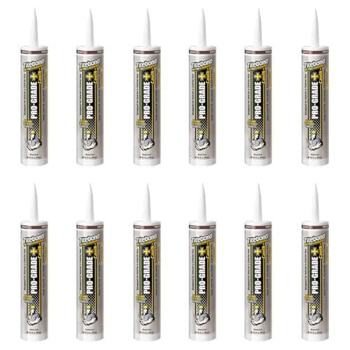 Titebond Pro-Grade Plus Caulk, Brown 10.1 Oz (12 Pack) – 8421