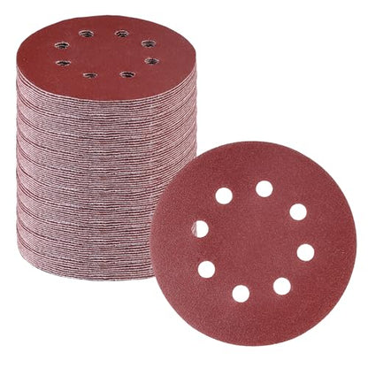 WORKPRO Sanding Discs Set, 5-Inch 8-Hole Hook and Loop, 170 Pack - style: 170PCS 5 Inch Assort Grit