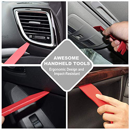 GLK Car Door Clip Panel Trim Removal Tool Kits Pry Tool - color: red