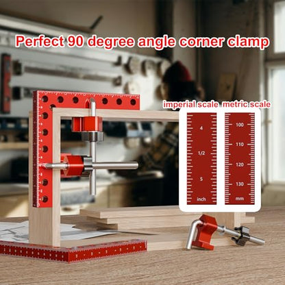 Corner Clamps for Woodworking,4pcs 90 Degree Clamps With Box. - size: 4pcs