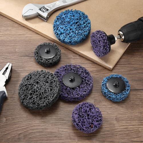 10 Pcs 3" Medium Grit Diamond Quick Change Easy Stripping Discs