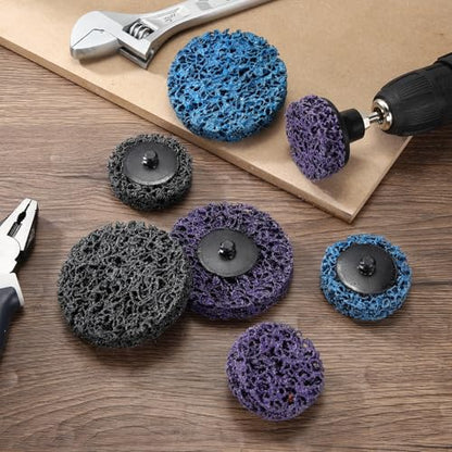 10 Pcs 3" Medium Grit Diamond Quick Change Easy Stripping Discs