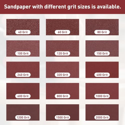 20Pcs Triangle Sandpaper 3-1/8" 100Grit Red - size: 3 1/8inch, 100 Grit