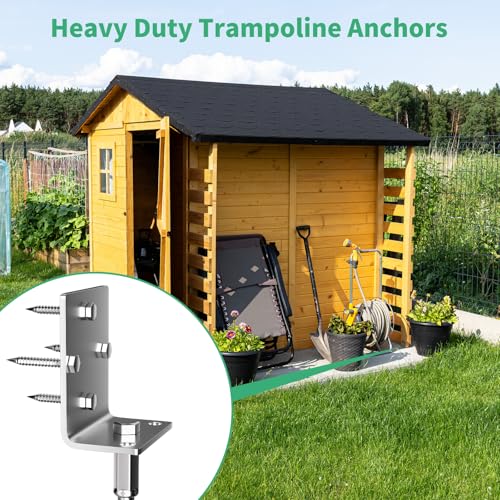 Phopich 16in Multi-Purpose Ground Anchors Screw in 2 Pack - color: 18in-2pcs