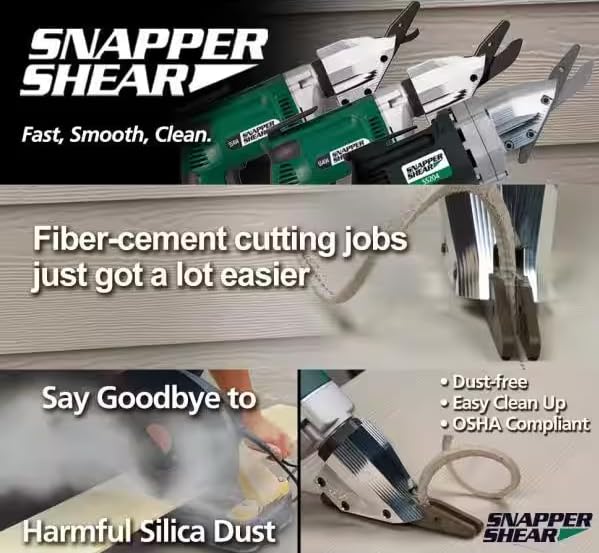 PacTool Backerboard Shear - Fiber Cement Siding Cutter, Contractor Grade - style: Corded
