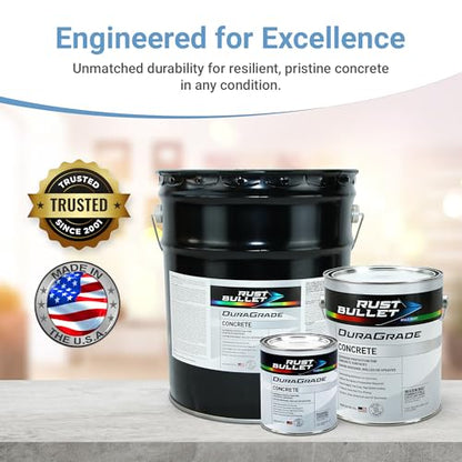 DuraGrade - Concrete Paint & Protective Floor Coating - Light Grey, 1Qt - color: Light Grey, size: 32 Fl Oz (Pack of 1)