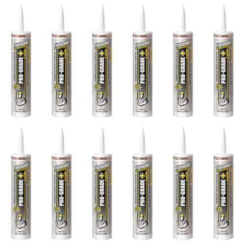 Titebond Pro-Grade Plus Caulk, Cedar Tan 10.1 Oz (12 Pack) – 8451