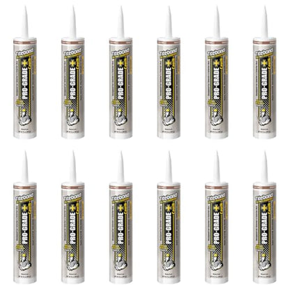 Titebond Pro-Grade Plus Caulk, Cedar Tan 10.1 Oz (12 Pack) – 8451