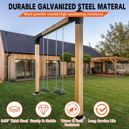 Pergola DIY Bracket Kits,2-Way L Shaped Corner Brackets for 4" x 4"(Actual:3.5" x 3.5") Lumber for Outdoor Pergola,Proch,Log Cabin W/Hardware - 2Pack… - size: 4"x4" 2pcs, style: 2-way Conrner Bracets