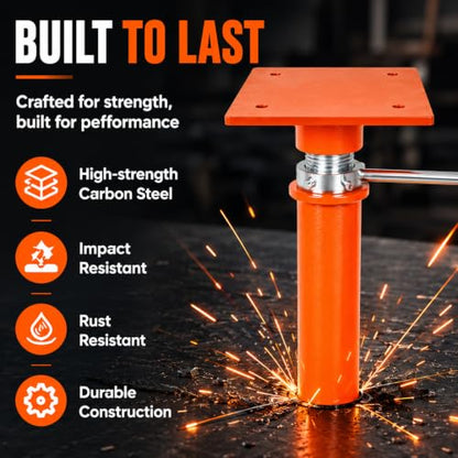 House Floor Jack Adjustable Height Jacking Post Foundation Jacks Pole Joist Support Basement Jack Column Lift Support for Leveling (19“ - 27”, 18000lbs) - size: 19“ - 27”, 18000lbs