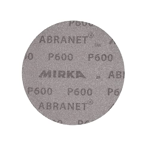 Mirka Abranet 6 Inch 600 Grit Mesh Sanding Discs, Hook and Loop, 10 Pack - size: 600