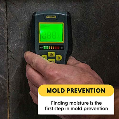 General Tools Digital Moisture Meter MMD7NP - Humidity Sensor- Pinless and Non-Invasive - size: Pinless