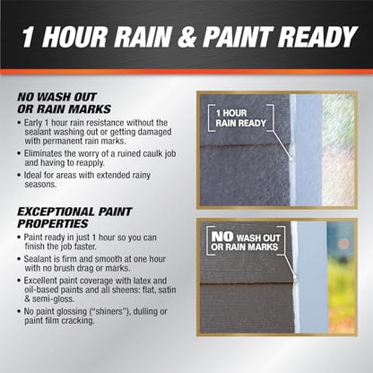 DAP Dynaflex Ultra Advanced Exterior Sealant, White, 10.1 Oz (7079818211)