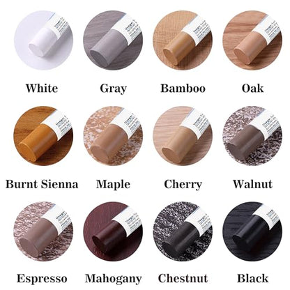Oriflame Wood Furniture Filler Sticks: 12-Color Wood Repair Wax Crayons with Scraper for Scratches/Cracks/Holes/Stains in Floors/Table/Cabinets/Desks/Bedposts(Hardwood/Laminate)