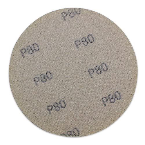 BHA 5" No Hole Hook & Loop Sanding Discs for DA Sander, 100 Grit - 100 Pack