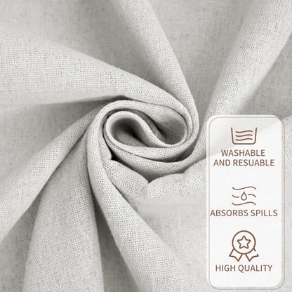 Canvas Drop Cloth for Painting Recycled Cotton 4 Pack,4x15ft - color: Natural, size: 4 x 15 ft