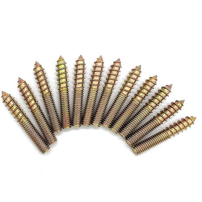 12 Pack M6 x 40 Hanger Bolts 40mm(1.57") Double Headed Bolts 6mm(0.24") Wood Dowel Screw Self-Tapping Screw Hanger Bolts for Furniture Screws Double Screw Threaded Rods Bolt 40mm Length - size: M6X40-12PCS