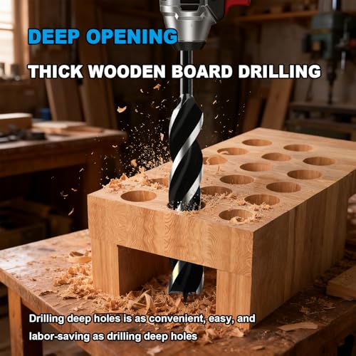 1-1/4" x 24" Auger Drill Bit with SDS Plus Shank for Wood - size: 1-1/4"x24"