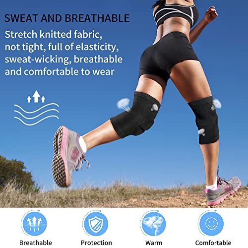 Volleyball Knee Pad for Men,Thicken Anti-Collision Protection Knee Pads - size: X-Large