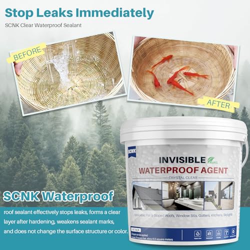 Waterproof Sealant 175oz, Clear Water-Based Water Proof Sealant Stop Leaks - size: 5000g