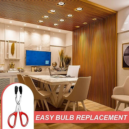Minatee Mini Light Bulb Pliers Removal Tool for Halogen Bulbs, Red - color: Red