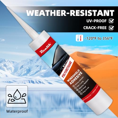 Polyurethane Windshield Adhesive & Sealant 50ML 2 Pack Weather Resistant - size: 50ml, style: 2 Pack