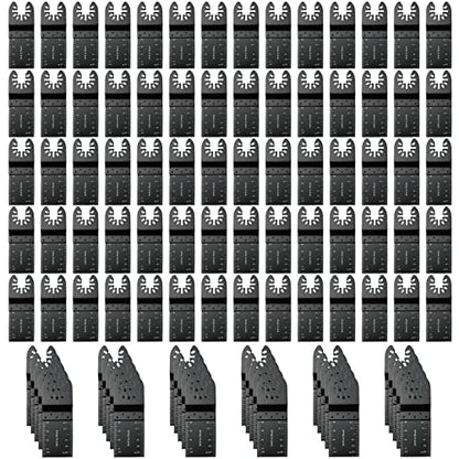 TrivdPro 100PCS Oscillating Saw Blades, Multitool Blades for Wood Plastics