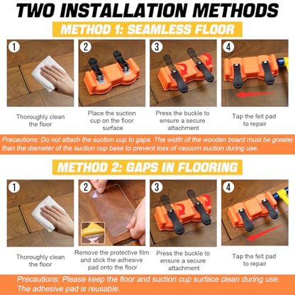Floor Gap Fixer Tool with Dual Vacuum Suction Cups,Tool to Fix Floor Gaps