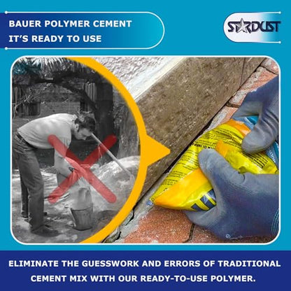 Bauer Instant Polymer Cement, Ready-to-Use, 2kg - size: 2 kg