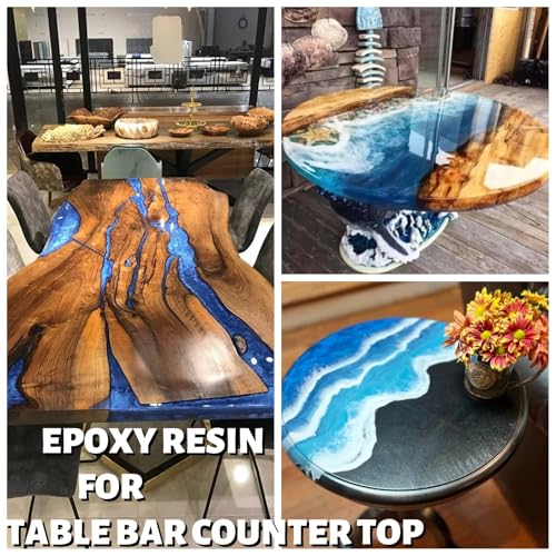 DR. RESIN 64oz Crystal Clear Epoxy Resin Kit, No Yellowing, Self-Leveling, Bubble Free 2 Part Art Resin Kit for Jewelry Tabletop DIY Craft - size: 64 oz